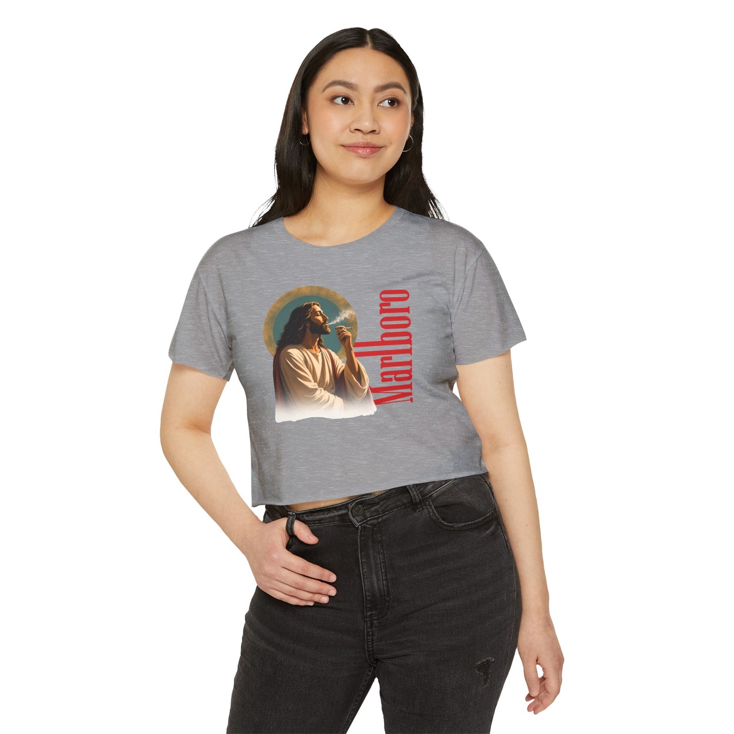 Jesus Marlboro Crop Top