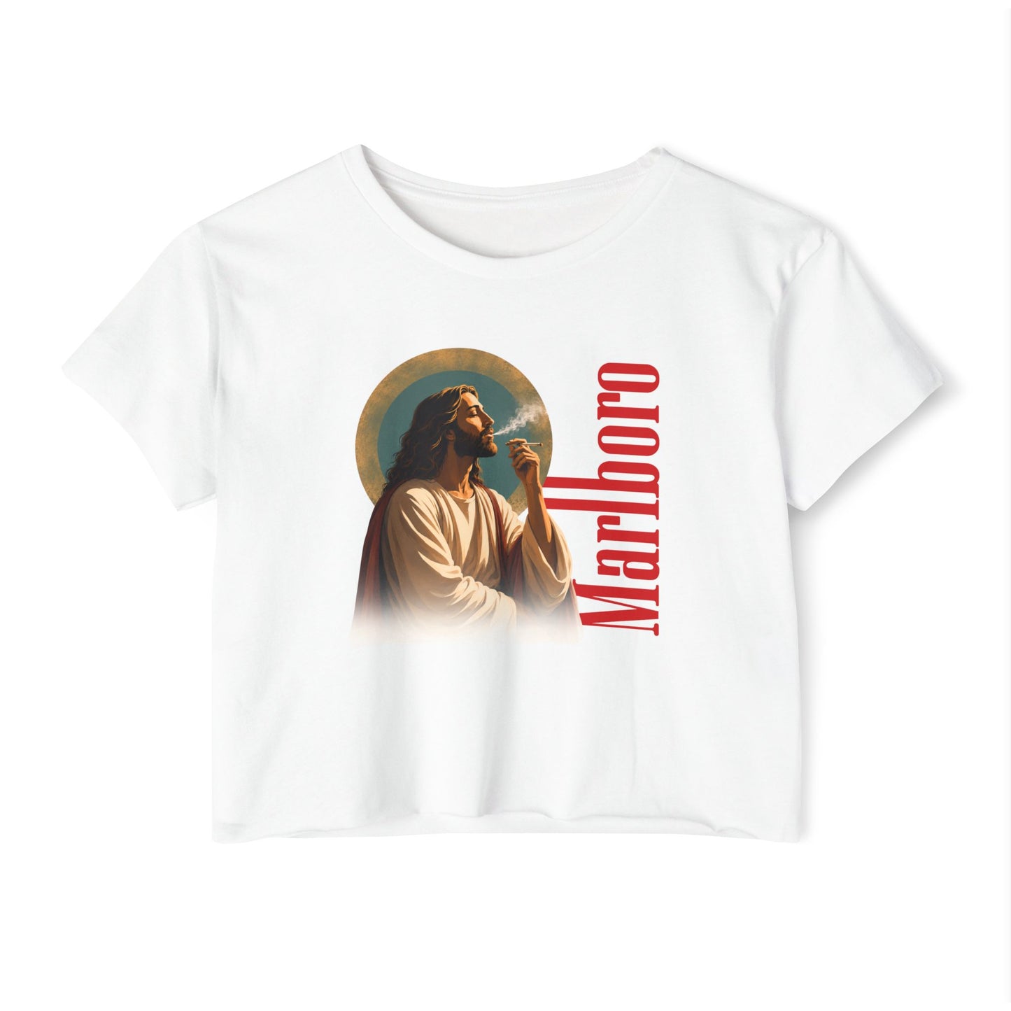 Jesus Marlboro Crop Top