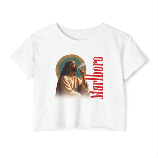 Jesus Marlboro Crop Top