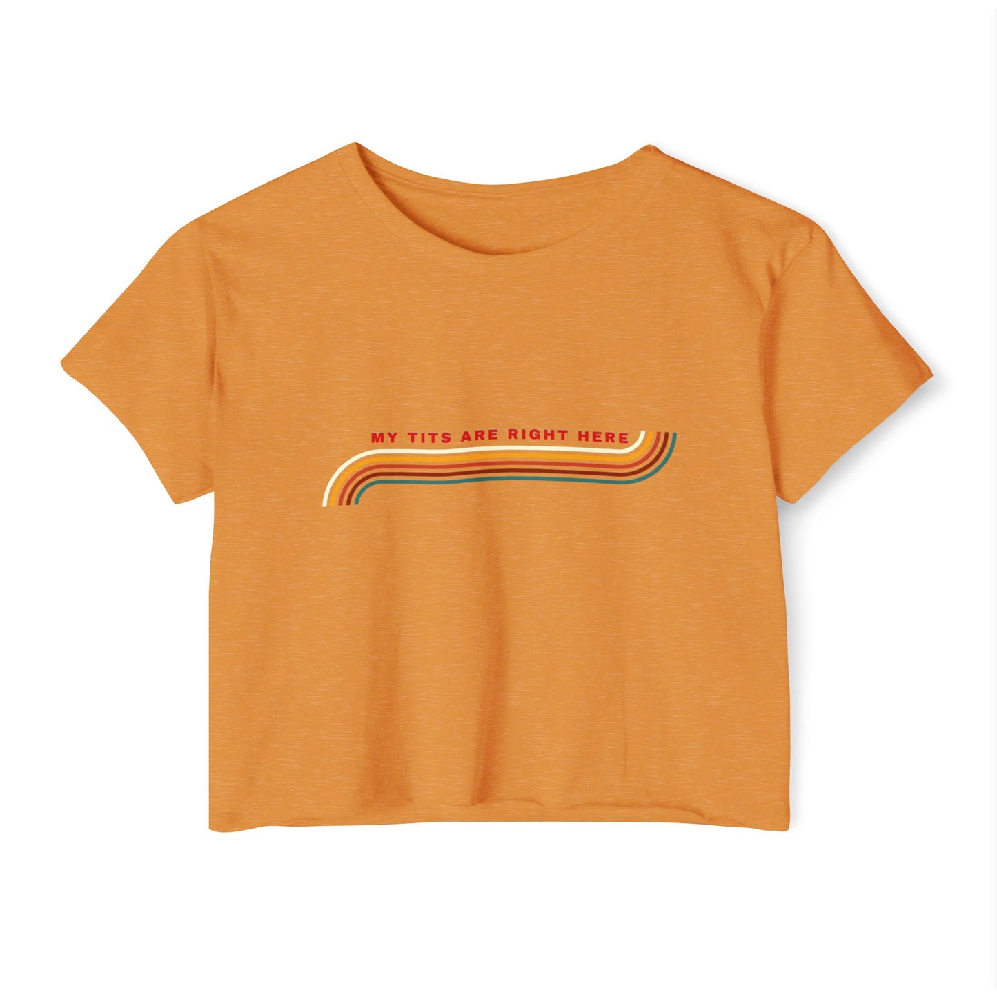 Eyes down here crop top