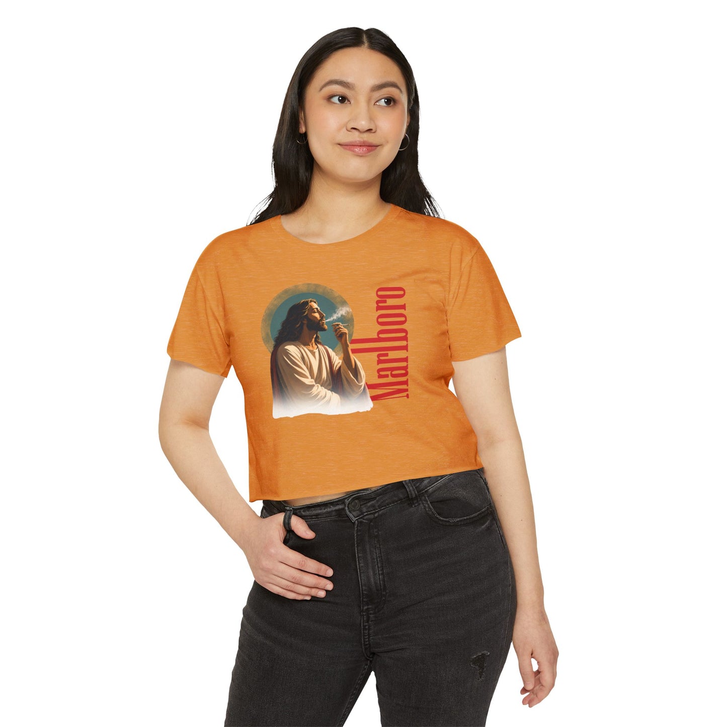 Jesus Marlboro Crop Top