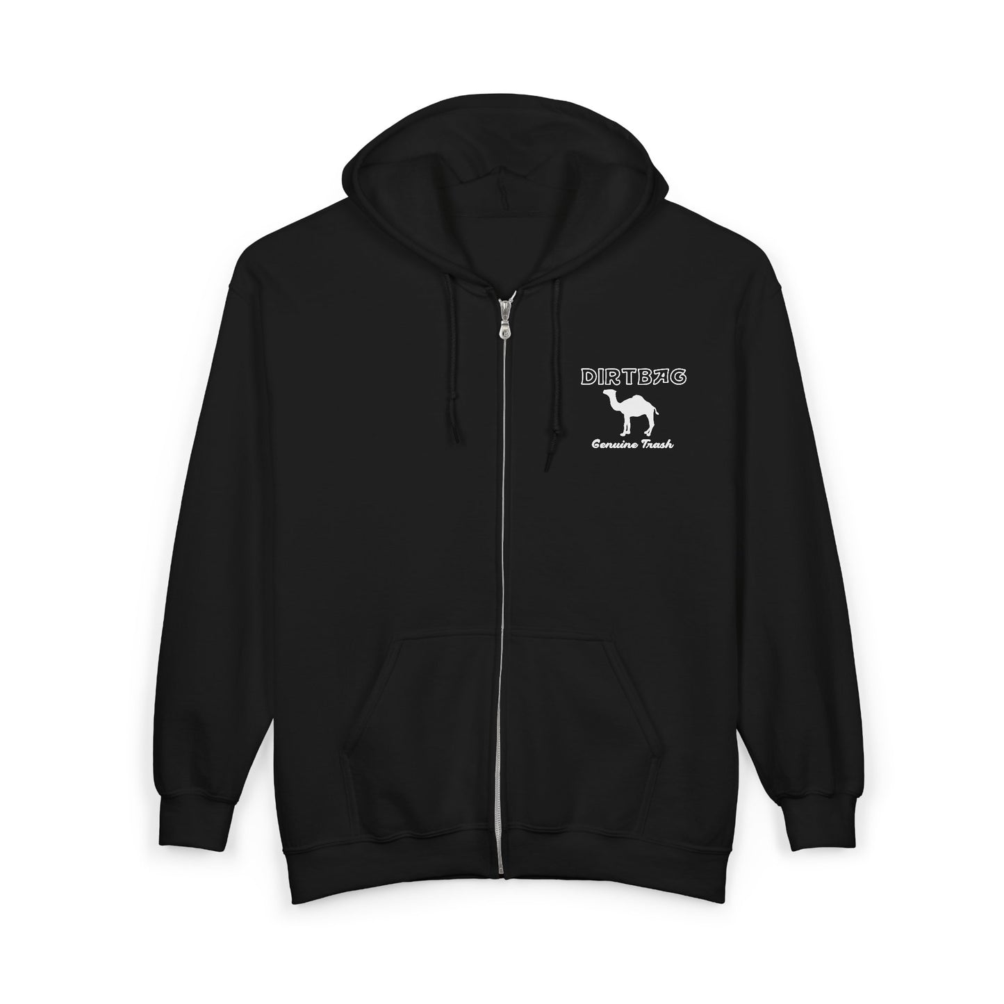 Dirtbag Snowmobile Zip Hoodie — Retro Rider Graphic Sweatshirt